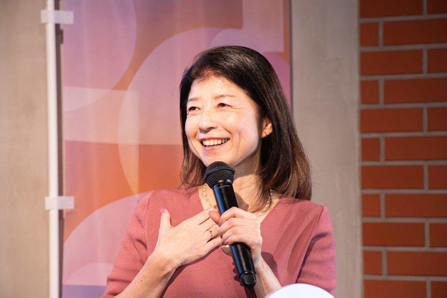 渋沢MIX会員インタビューに登壇する後藤聖子さん