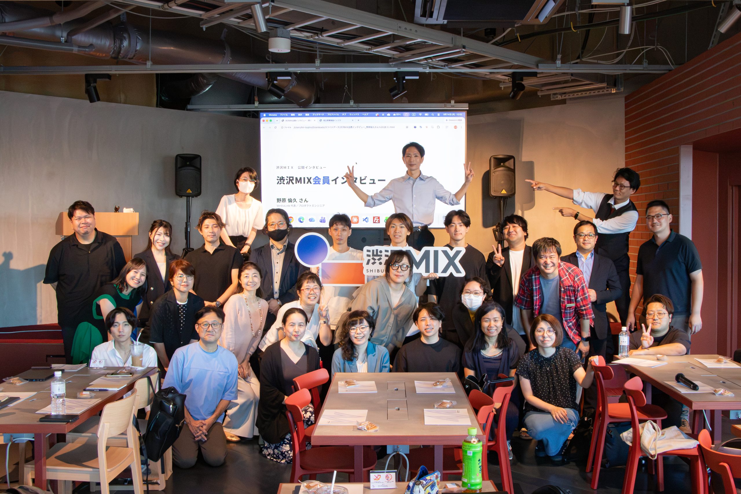 渋沢MIX会員インタビュー当日の集合写真